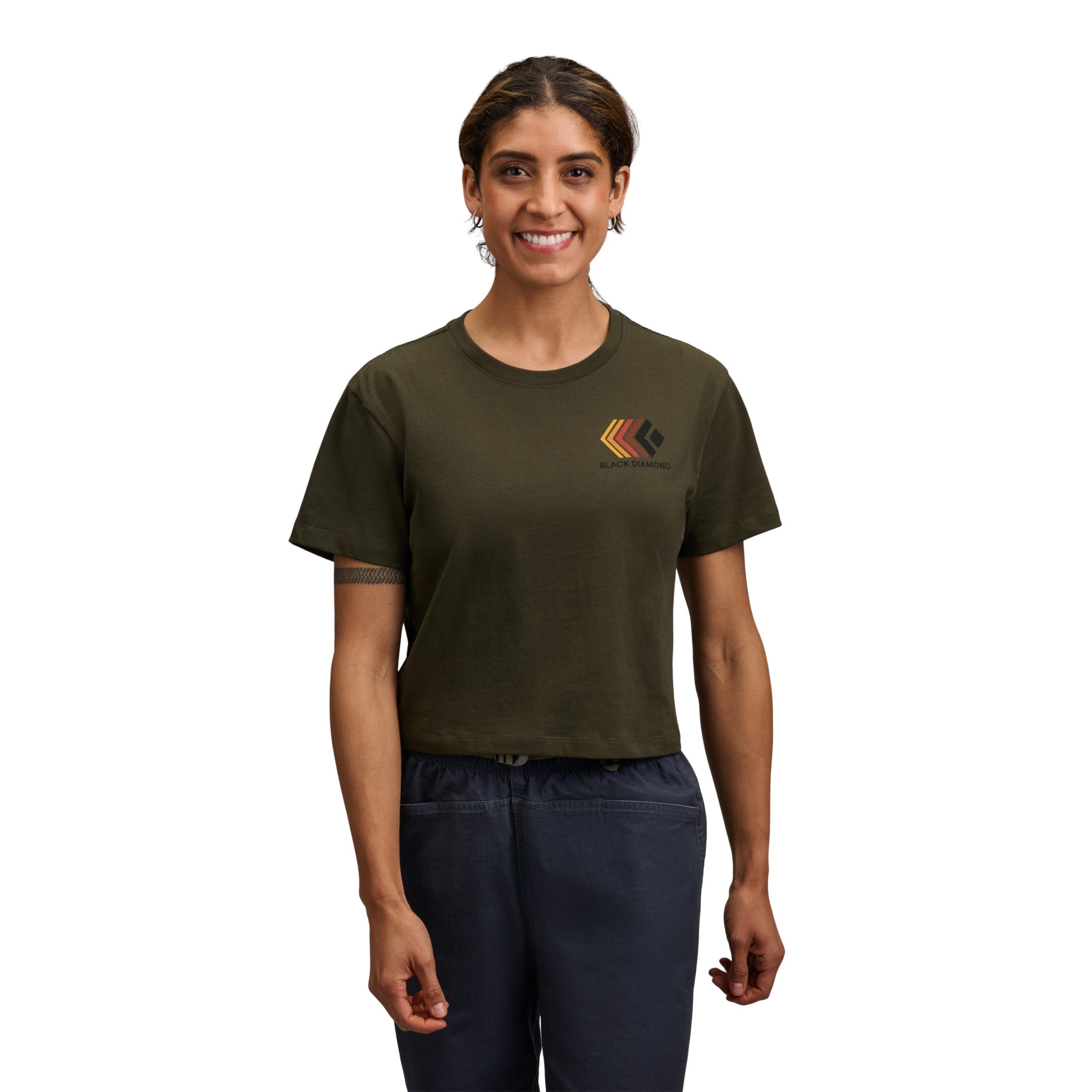 Women's Faded Crop Short Sleeve Tee